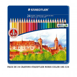 PACK DE 24 CRAYONS STAEDTLER NORIS COLOR 185 C24 à bas prix