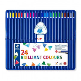 PACK DE 24 CRAYONS STAEDTLER ERGOSOFT AQUARELL 156 SB24 a bas prix