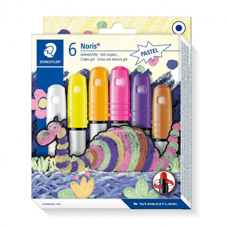 PACK DE 6 CRAIES GEL STAEDTLER NORIS CLUB 2390G2 PASTEL