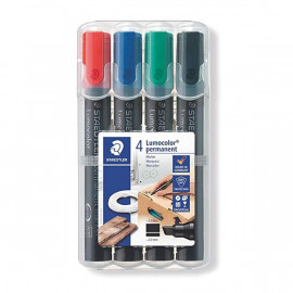 prix BOX DE 4 MARQUEURS PERMANENTS STAEDTLER LUMOCOLOR 350 WP4 TUNISIE