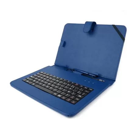 prix Etui Tablette simple 7 + clavier Bleu