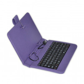 Etui Tablette simple 7'' + clavier Violet a bas prix