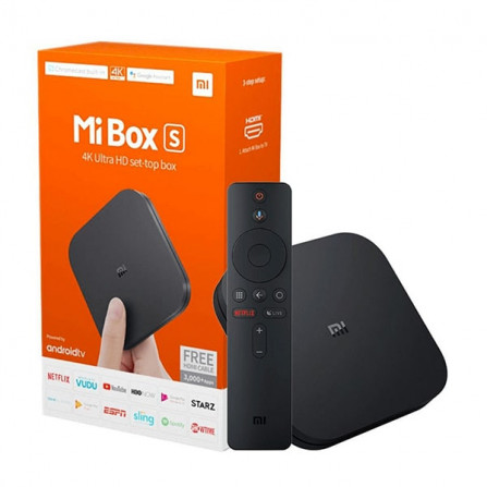 prix BOX TV XIAOMI MI BOX S 4K ULTRA HD HDR NOIR
