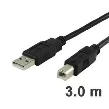 CÂBLE USB POUR IMPRIMANTE 3M NOIR à bas prix chez Electro Tounes