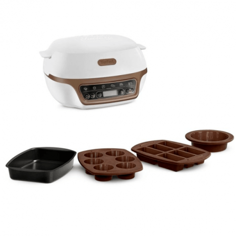 MACHINE A GÂTEAU TEFAL KD802112 1100W BLANC&MARRON PAS CHER