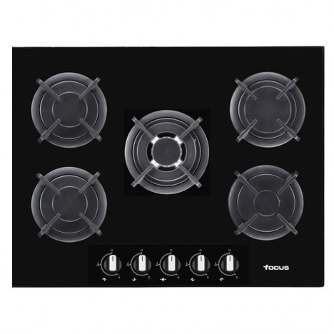 PLAQUE DE CUISSON FOCUS F417B 5 FEUX 70 CM NOIR FOCUS - 1 - tunisie PLAQUE DE CUISSON FOCUS F417B 5 FEUX 70 CM NOIR FOCUS - 1 - tunisie