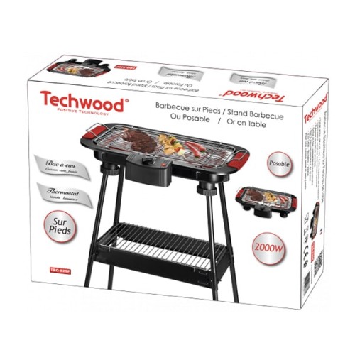 BARBECUE ÉLECTRIQUE SUR PIEDS OU DE TABLE TECHWOOD TBQ-825P Tunisie prix