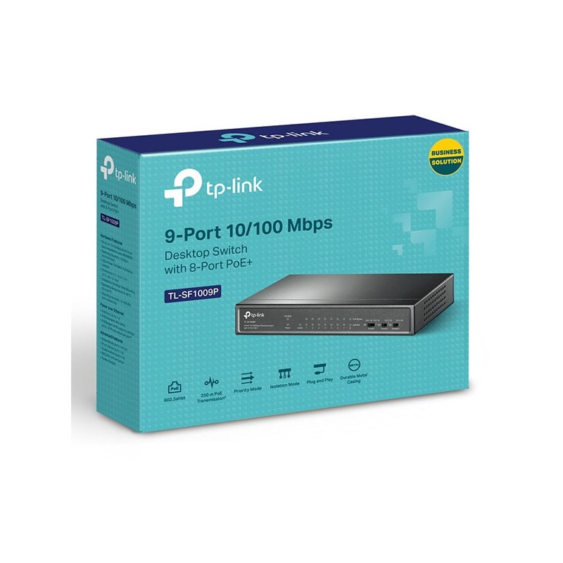 prix SWITCH DE BUREAU TP-LINK 9 PORTS 10/100 MBPS DONT 8 PORTS POE+ prix SWITCH DE BUREAU TP-LINK 9 PORTS 10/100 MBPS DONT 8 PORTS POE+
