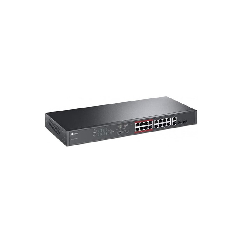 prix SWITCH TP-LINK 16 PORTS 10/100 MBPS 2 PORTS GIGABIT + 2 PORTS SFP