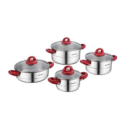 prix SET DE 8 PIÈCES KORKMAZ HERA INDUCTION A1087-2 INOX