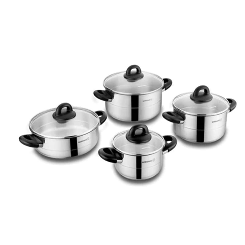 PRIX SET DE 8 PIÈCES KORKMAZ HERA INDUCTION A1087-3 INOX PRIX SET DE 8 PIÈCES KORKMAZ HERA INDUCTION A1087-3 INOX
