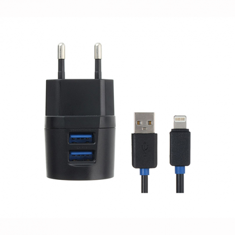 Dual USB  Fast charger 2.1 A output PLE 201 PRIX TUNISIE