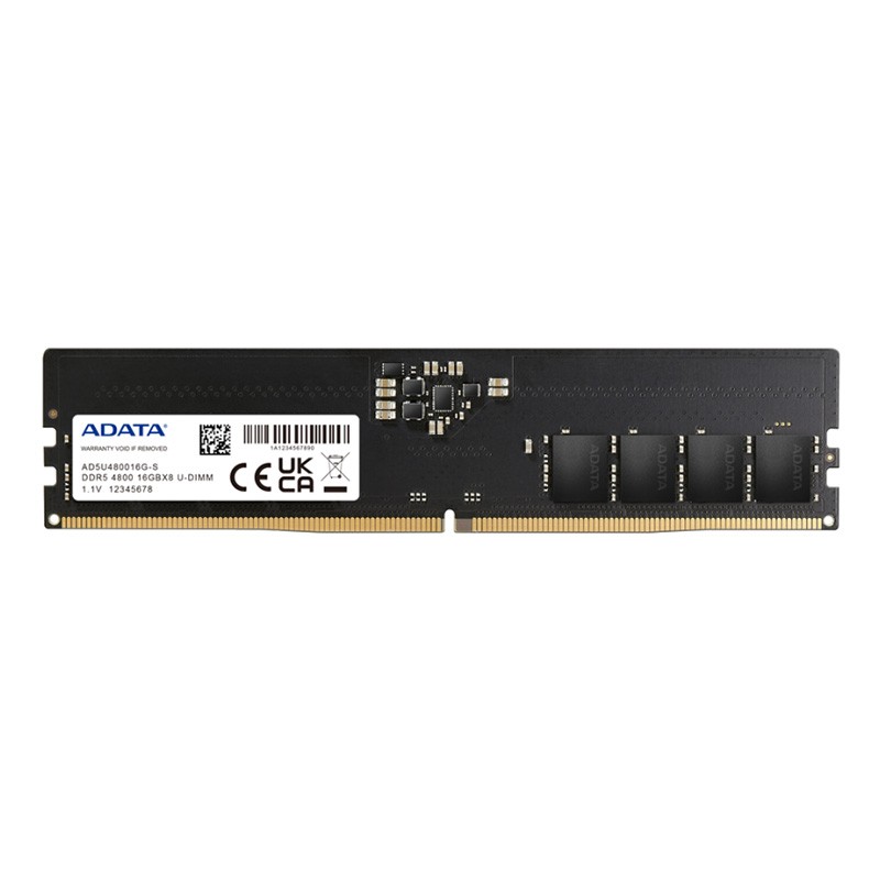 prix BARRETTES MÉMOIRE ADATA U-DIMM 16 GB DDR5 4800MHZ