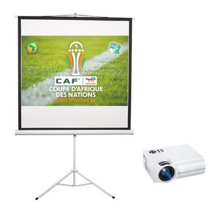 PACK VIDEO PROJECTEUR VOLTO 505 AVEC ECRAN DE PROJECTION SBOX SBOX - 1 - tunisie