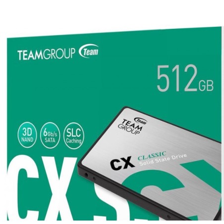 DISQUE SSD INTERNE TEAMGROUP CX2 512 GO 2.5" SATA III