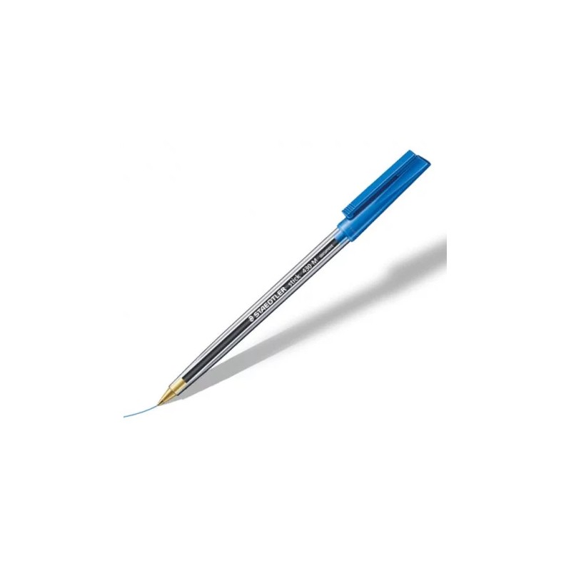 stylo a bille staedtler stick 430 m bleu en tunisie