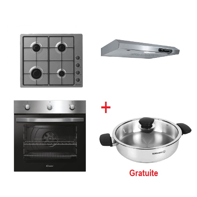 PACK ENCASTRABLE CANDY 3 PIECES PLAQUE FOUR ET HOTTE INOX CANDY - 1 - tunisie PACK ENCASTRABLE CANDY 3 PIECES PLAQUE FOUR ET HOTTE INOX CANDY - 1 - tunisie