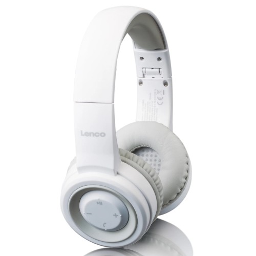 Casque Bluetooth Lenco Blanc
