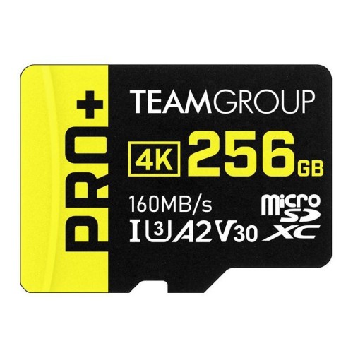 CARTE MÉMOIRE TEAMGROUP A2 PRO PLUS CARD 256GB MICRO SDXC UHS-I U3 A2 TEAMGROUP - 2 - tunisie