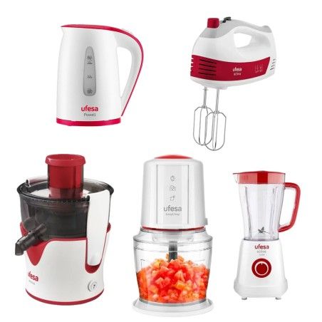 PACK DE CUISINE UFESA BLANC ET ROUGE EN TUNISIE