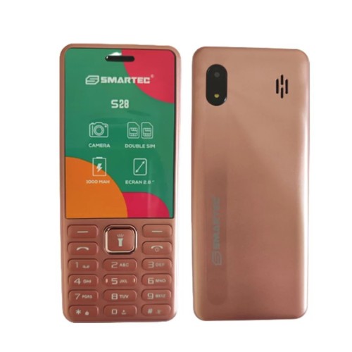 telephone-portable-smartec-s28-rose-gold prix tunisie