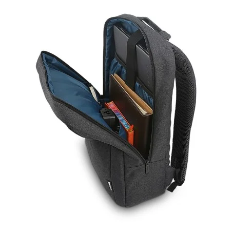 Stylish Lenovo B210 laptop Backpack 15.6" inch featuring laptop compartment and notebook.