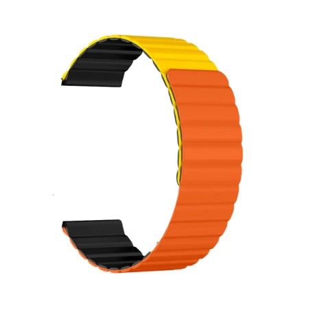 CEINTURE KIESLECT 22 MM ORANGE + YELLOW +BLACK STRAP