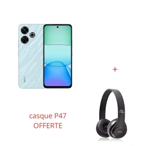 SMARTPHONE XIAOMI REDMI 13 6GO 128GO OCEAN BLUE + casque P47 OFFERTE