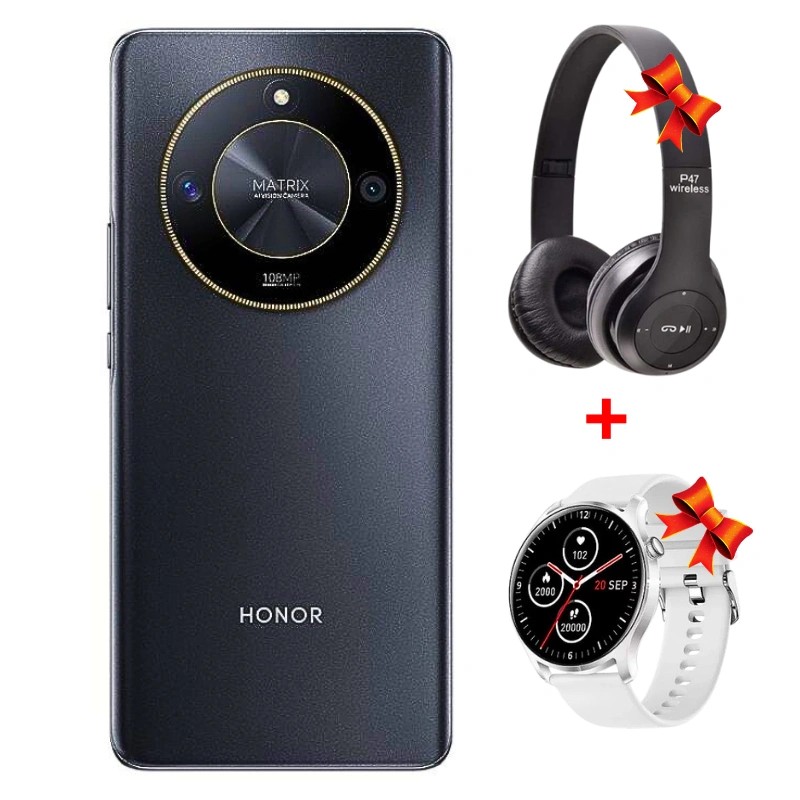 HONOR X9B + + SMART WATCH LIGE BW0291 + CASQUE P47 HONOR X9B + + SMART WATCH LIGE BW0291 + CASQUE P47