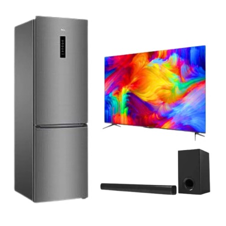 PACK MARIAGE RÉFRIGÉRATEUR+TV+BARRE DE SON