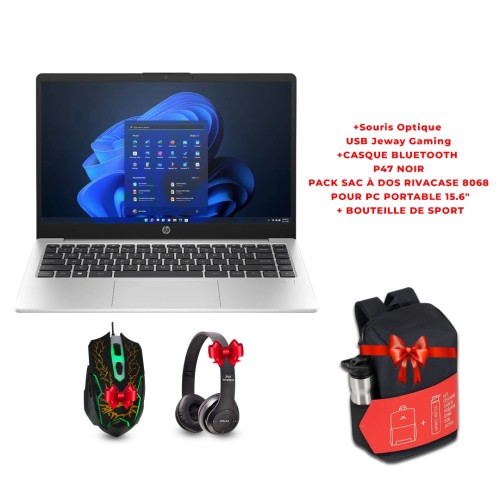 HP PROBOOK 450 G8+Souris Optique Jeway Gaming & CASQUE BLUETOOTH P47 NOIR