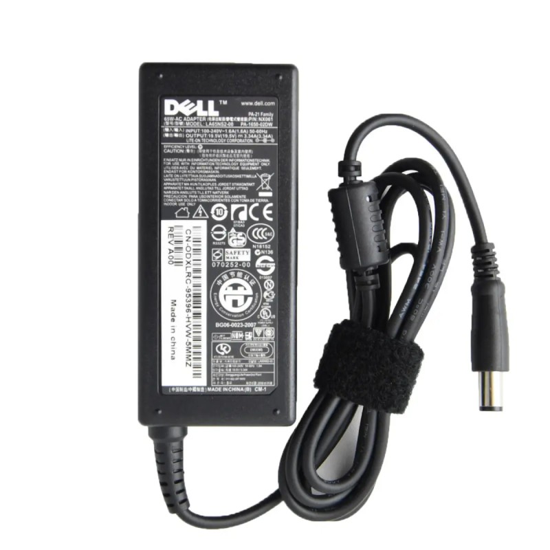 CHARGEUR Pc Portable DELL 19.5V 3.34.A CHARGEUR Pc Portable DELL 19.5V 3.34.A