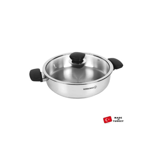 Sauteuse KORKMAZ KAPPA 24 x 6.5 CM - Inox Tunisie