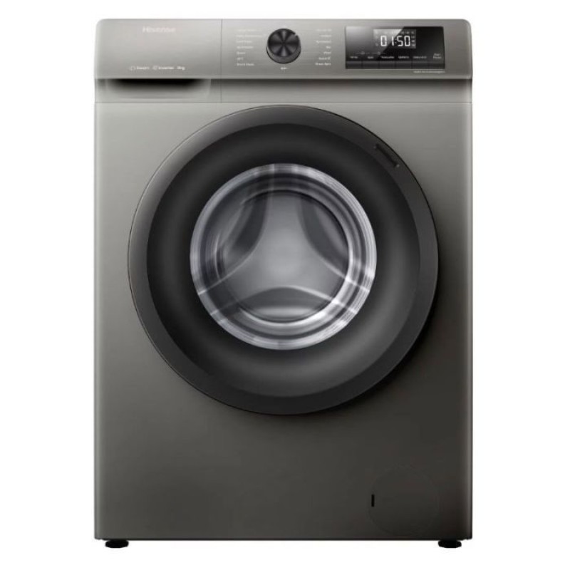 MACHINES À LAVER Frontal Inverter HISENSE WFQP8014EVMT 8kg Silver MACHINES À LAVER Frontal Inverter HISENSE WFQP8014EVMT 8kg Silver