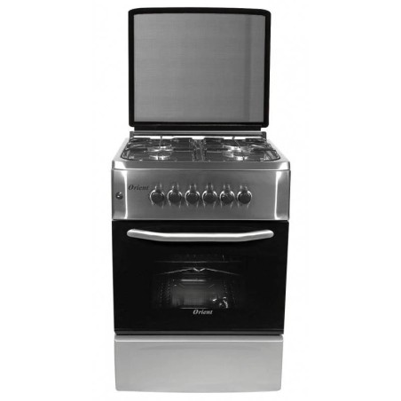 Cuisinière a Gaz Orient Avec Tourne Broche OC-50-60sit | 4 Feux | Inox