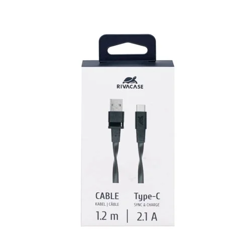 cable USB RIVACASE PS6002 Type-C 2.0 Noir