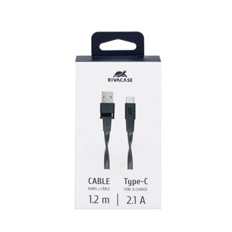 cable USB RIVACASE PS6002 Type-C 2.0 Noir