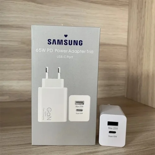 Chargeur rapide Samsung Gan 65 W Type-C/USB