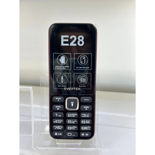 Téléphone portable Evertek E28 Noir&Rouge