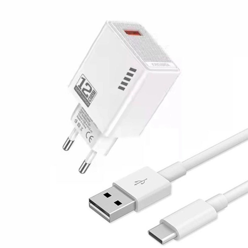 Chargeur WUW T66 3.5A Type-C - Blanc Chargeur WUW T66 3.5A Type-C - Blanc