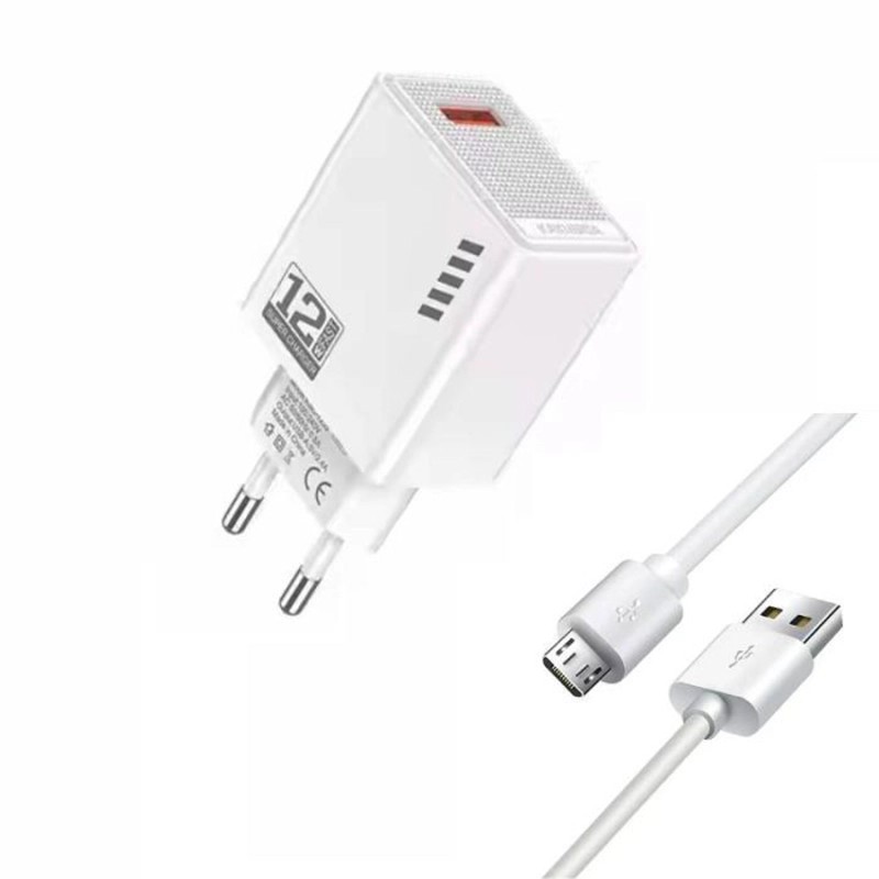 Chargeur WUW T66 3.5A Micro USB - Blanc Chargeur WUW T66 3.5A Micro USB - Blanc