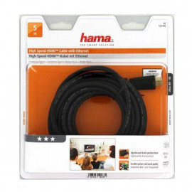 Vente Cable HDMI High Speed Plug Ethernet HAMA 5M