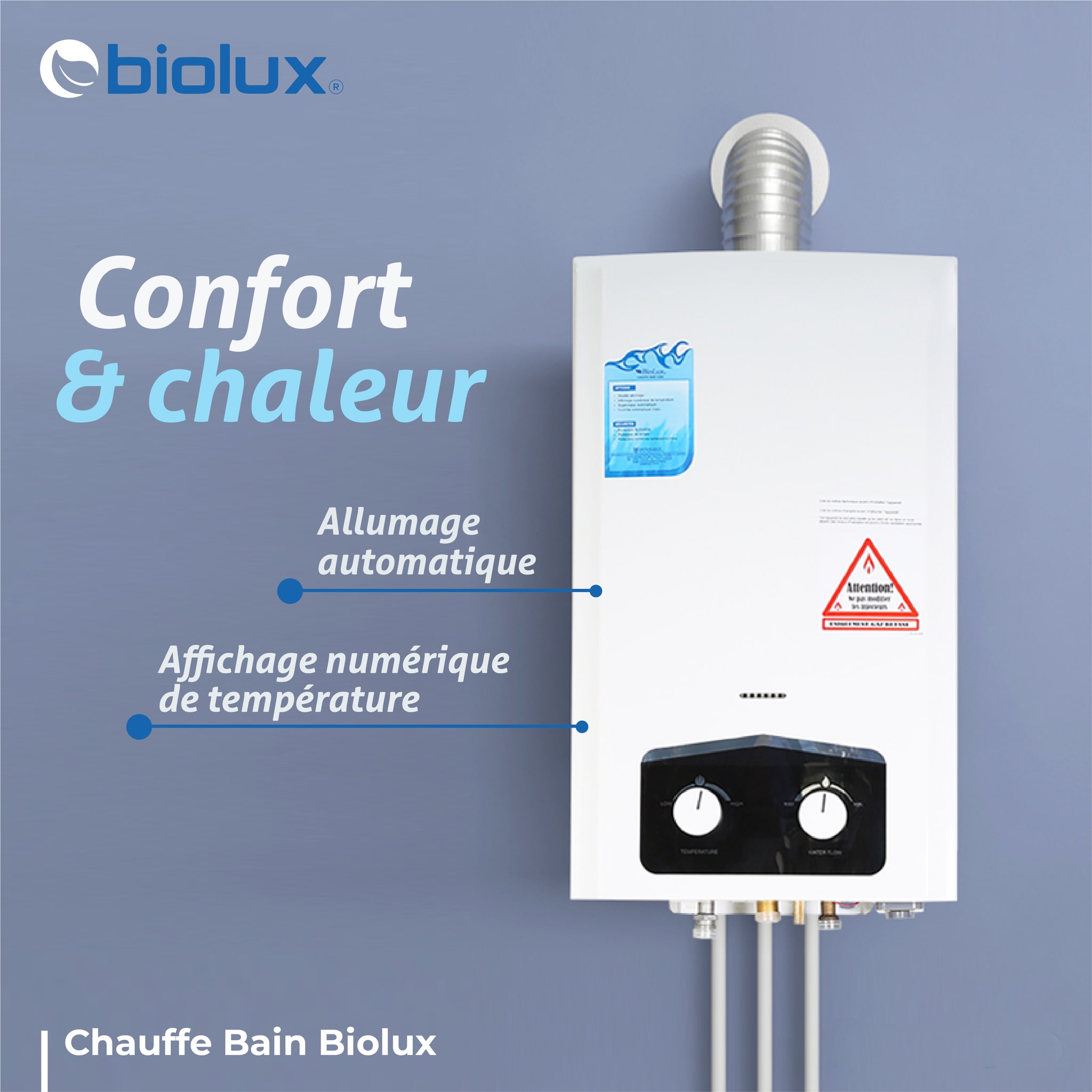 CHAUFFE BAIN BIOLUX 10 GN 10L Blanc prix Tunisie