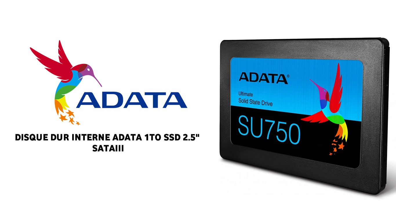 vente DISQUE DUR INTERNE ADATA 1TO SSD 2.5" SATAIII