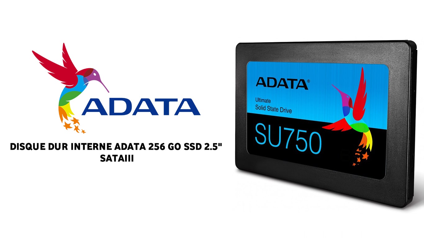 DISQUE DUR INTERNE ADATA 256 GO SSD 2.5" SATAIII