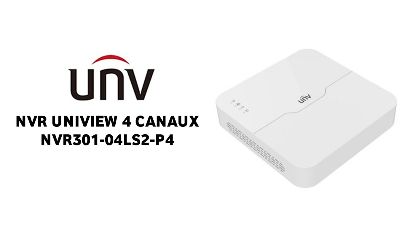 NVR UNIVIEW 4 CANAUX NVR301-04LS2-P4 Tunisie prix