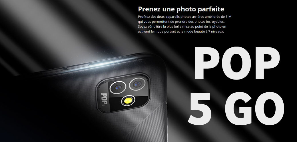 Tecno POP 5 GO (DB1) BAS PRIX TUNISIE
