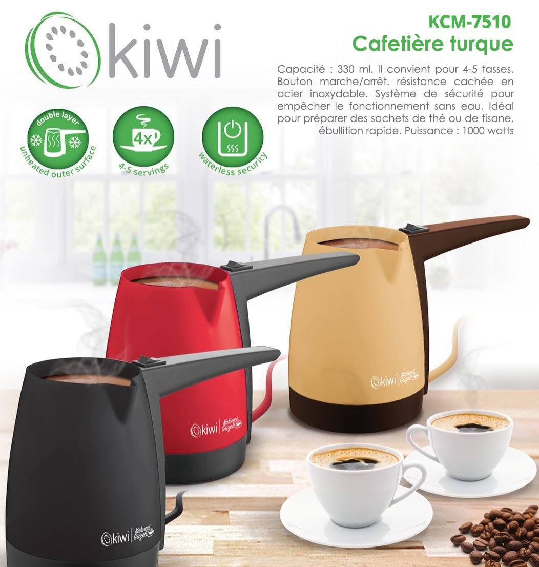 MACHINE A CAFE TURC KIWI KCM-7510 BEIGE ET MARRON à bas prix | Electro  Tounes