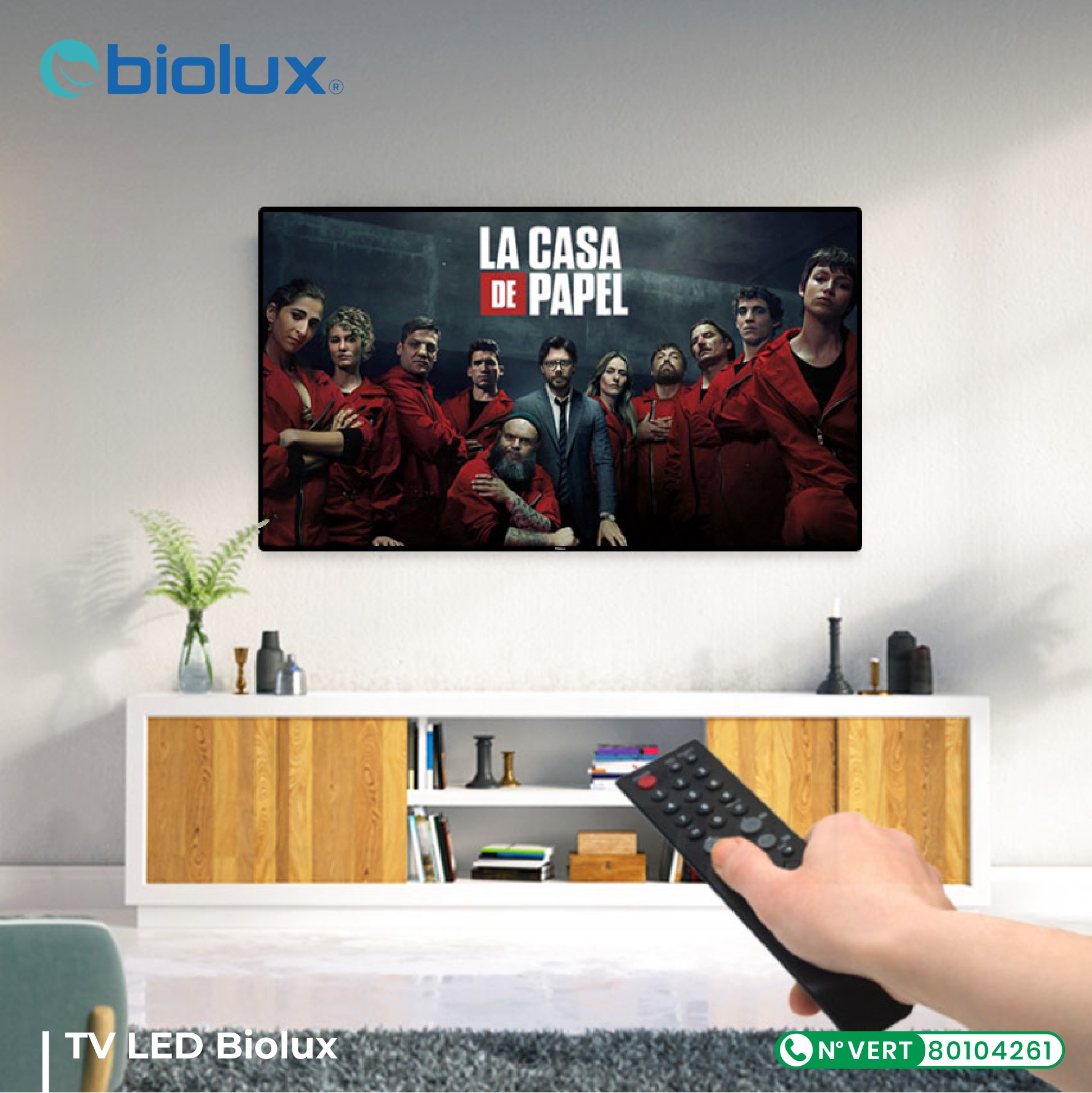 TV LED BIOLUX 43 Tunisie prix