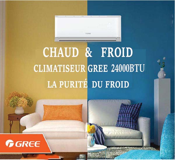 Climatiseur Gree 24000 BTU Inverter Chaud&Froid